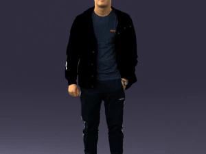 man in pose 0274 3D Model