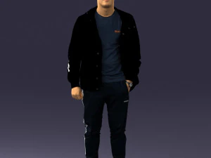 man in pose 0274 3D Model