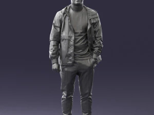 man in pose 0274 3D Model