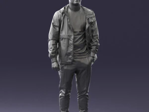 man in pose 0274 3D Model