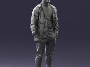 man in pose 0274 3D Model