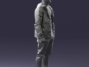 man in pose 0274 3D Model