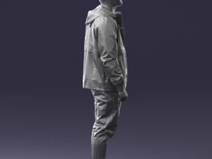 man in pose 0274 3D Model