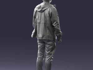 man in pose 0274 3D Model