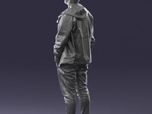 man in pose 0274 3D Model