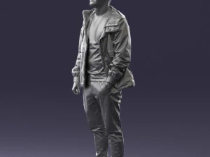 man in pose 0274 3D Model