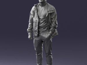 man in pose 0274 3D Model