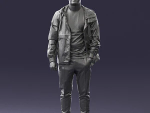 man in pose 0274 3D Model