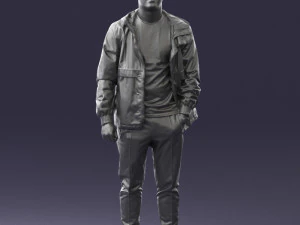 man in pose 0274 3D Model