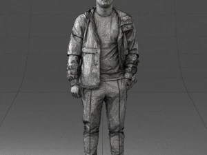 man in pose 0274 3D Model