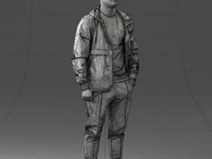 man in pose 0274 3D Model