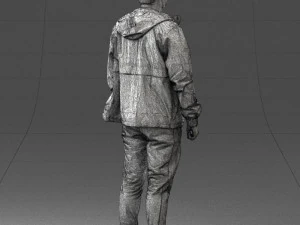 man in pose 0274 3D Model