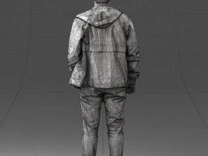 man in pose 0274 3D Model