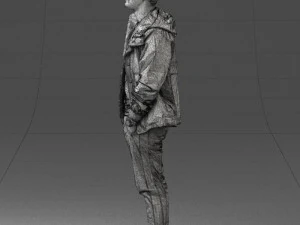 man in pose 0274 3D Model