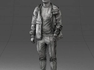 man in pose 0274 3D Model