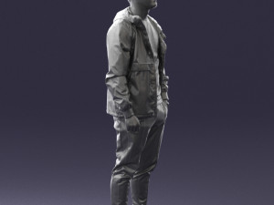 man in pose 0274 3d print ready 3D Print Model