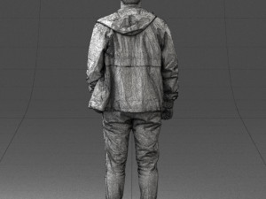 man in pose 0274 3d print ready 3D Print Model
