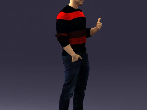 man in pose 0282 3d print ready 3D Print Model