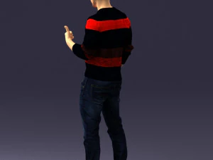 man in pose 0282 3d print ready 3D Print Model