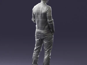 man in pose 0282 3d print ready 3D Print Model