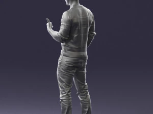 man in pose 0282 3d print ready 3D Print Model