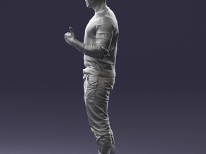 man in pose 0282 3d print ready Model do druku 3D