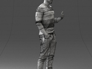 man in pose 0282 3d print ready Model do druku 3D