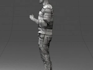 man in pose 0282 3d print ready 3D Print Model