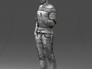 man in pose 0282 3d print ready Model do druku 3D