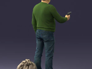 hombre con 0286 Modelo 3D