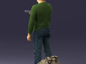 hombre con 0286 Modelo 3D