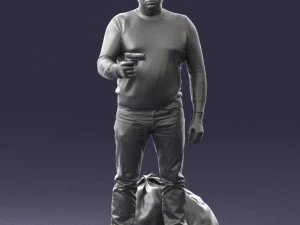 hombre con 0286 Modelo 3D