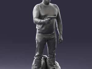 hombre con 0286 Modelo 3D