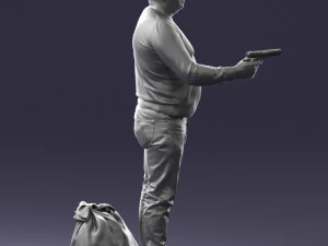 hombre con 0286 Modelo 3D