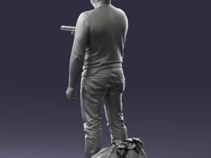hombre con 0286 Modelo 3D