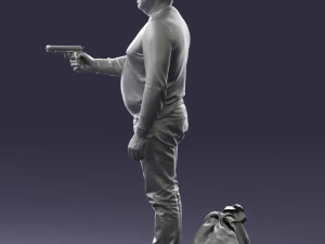 hombre con 0286 Modelo 3D
