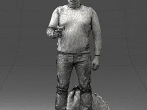 hombre con 0286 Modelo 3D