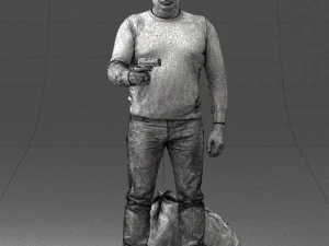 hombre con 0286 Modelo 3D