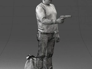 hombre con 0286 Modelo 3D