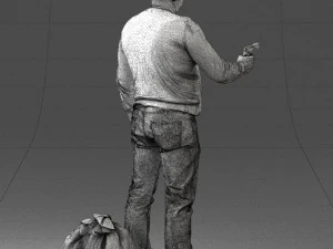 hombre con 0286 Modelo 3D