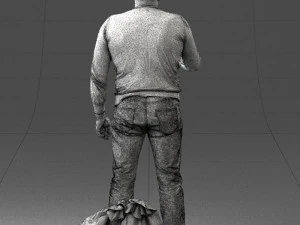 hombre con 0286 Modelo 3D