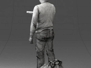 hombre con 0286 Modelo 3D