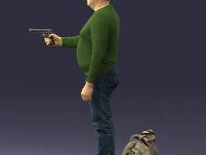 man with 0286 3d print ready 3D Baskı Modeli