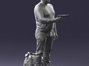man with 0286 3d print ready 3D Baskı Modeli
