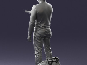 man with 0286 3d print ready 3D Baskı Modeli