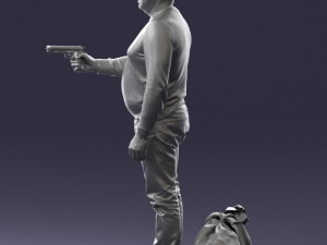man with 0286 3d print ready 3D Baskı Modeli