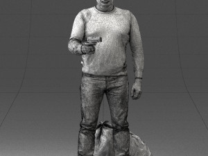 man with 0286 3d print ready 3D Baskı Modeli