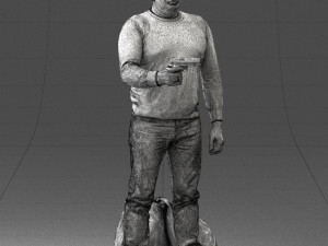 man with 0286 3d print ready 3D Baskı Modeli