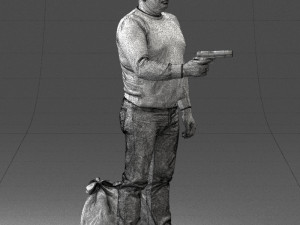 man with 0286 3d print ready 3D Baskı Modeli