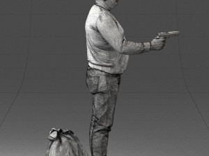 man with 0286 3d print ready 3D Baskı Modeli